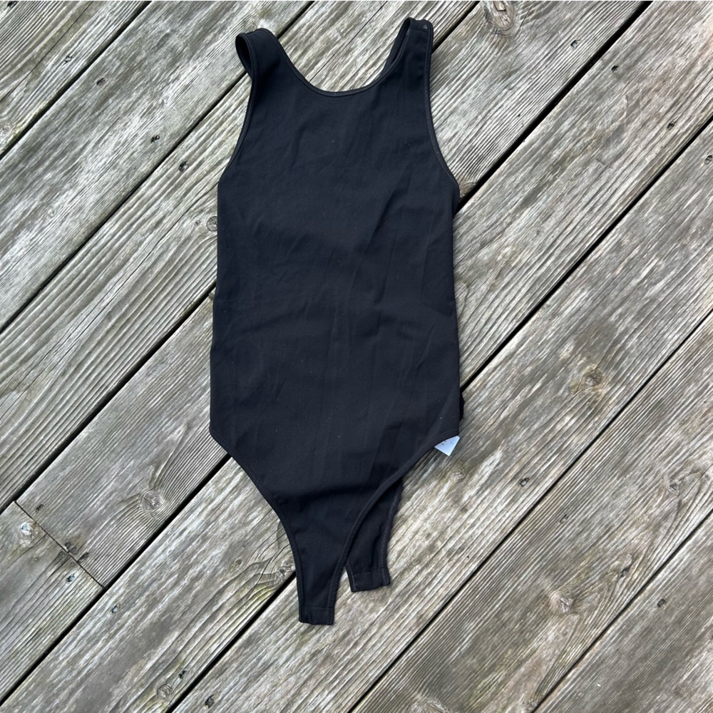 Zara high neck open back bodysuit